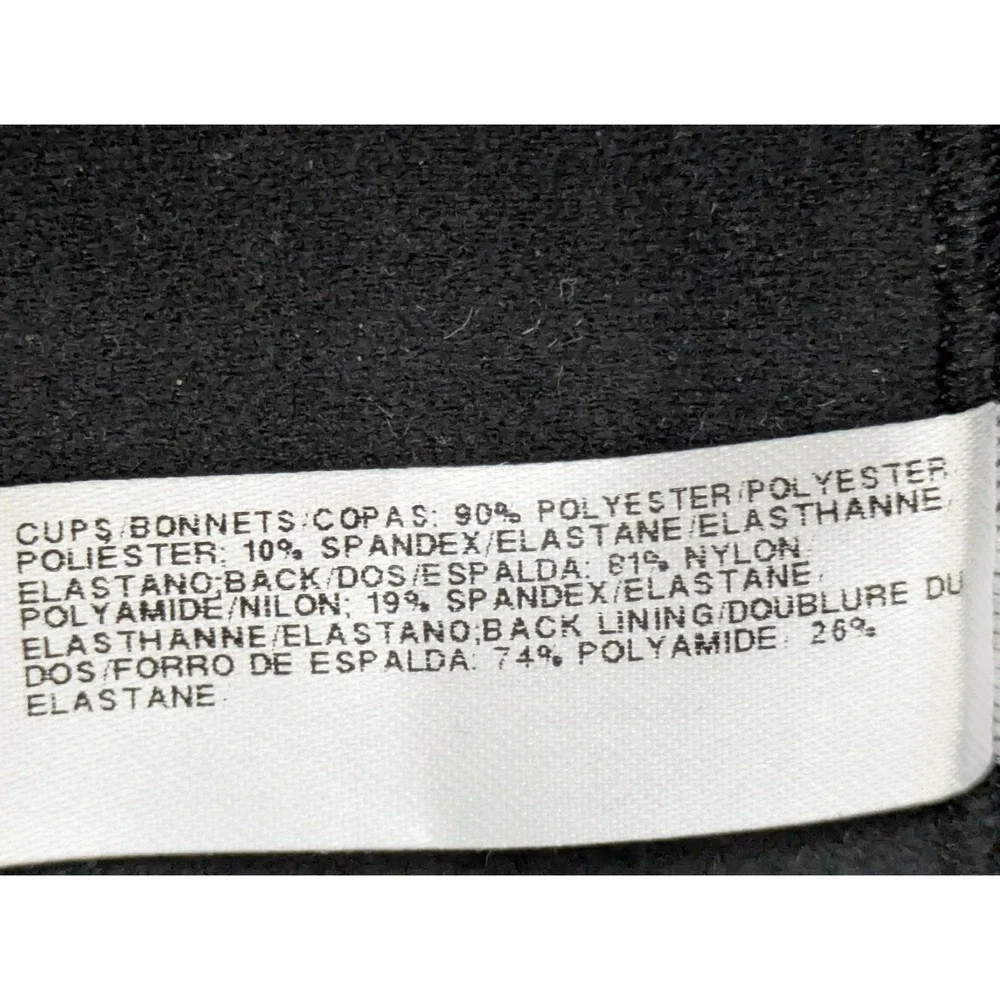 Wacoal 856393 Simply Done Wireless Contour T-Shirt‎ Bra 38C Black Wireless NWT - Picture 5 of 6